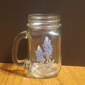 Vintage Painted Golden Harvest Mason Jar